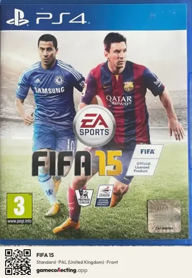 FIFA 15 PlayStation 4, United Kingdom box front