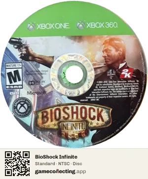 BioShock Infinite Xbox 360, NTSC disc