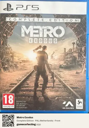 Metro Exodus PlayStation 5, Netherlands box front