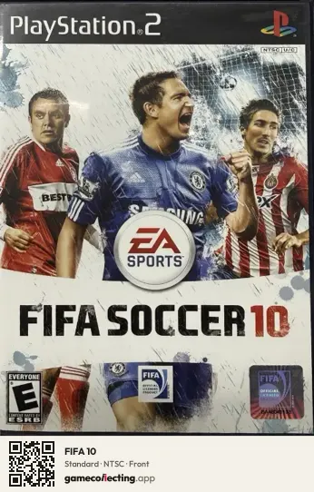 FIFA 10 PlayStation 2, NTSC box front