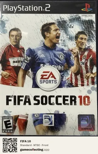 FIFA 10 PlayStation 2, NTSC box front