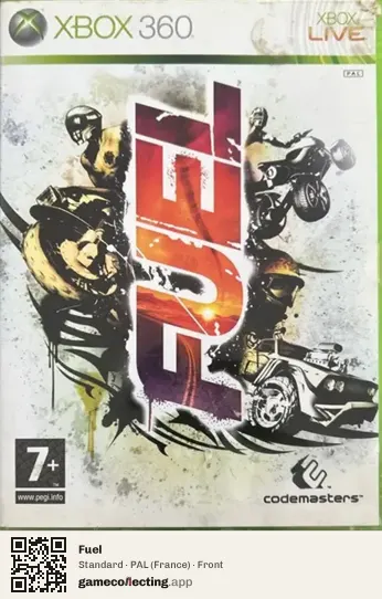 Fuel Xbox 360, France box front