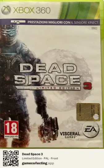 Dead Space 3 Xbox 360, PAL box front