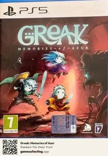 Greak: Memories of Azur PlayStation 5, Italy box front