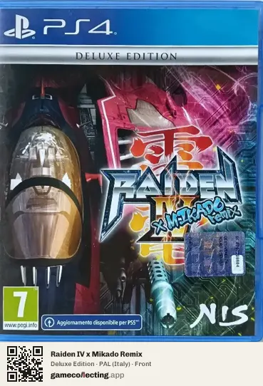 Raiden IV x Mikado Remix PlayStation 4, Italy box front