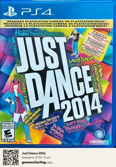 Just Dance 2014 PlayStation 4, NTSC box front