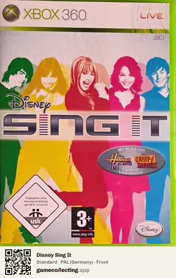 Disney Sing It Xbox 360, Germany box front