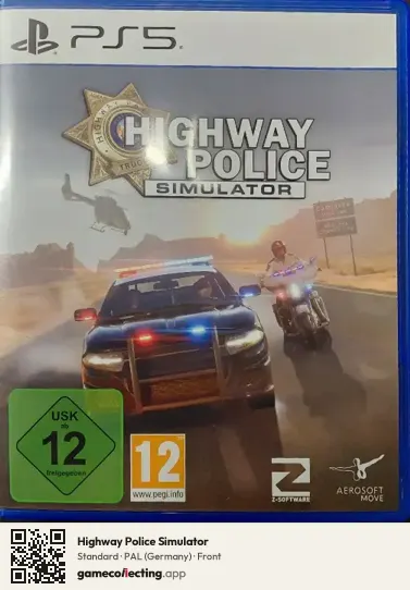 Highway Police Simulator PlayStation 5, Germany box front