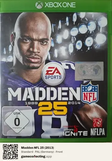 Madden NFL 25 (2013) Xbox One, Germany box front