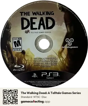 The Walking Dead: A Telltale Games Series PlayStation 3, NTSC disc