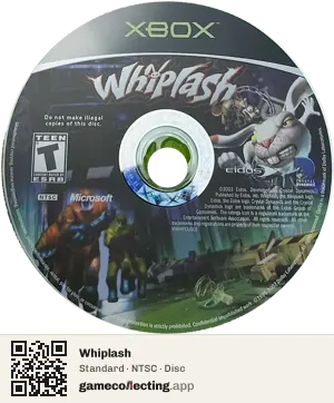 Whiplash Xbox, NTSC disc