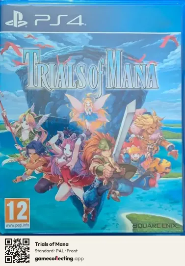 Trials of Mana PlayStation 4, PAL box front