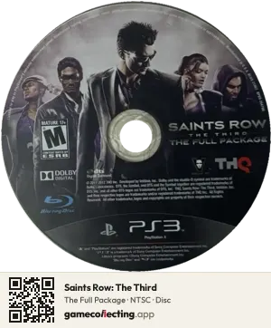 Saints Row: The Third PlayStation 3, NTSC disc