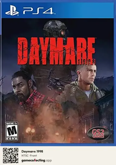 Daymare: 1998 PlayStation 4, NTSC box front
