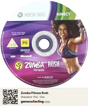 Zumba Fitness Rush Xbox 360, PAL disc