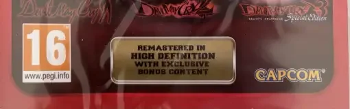 Devil May Cry HD Collection, the PEGI square on its front