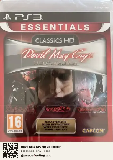 Devil May Cry HD Collection PlayStation 3, PAL box front