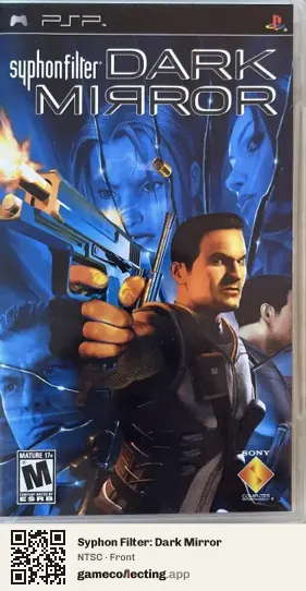 Syphon Filter: Dark Mirror PlayStation Portable, NTSC box front