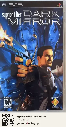 Syphon Filter: Dark Mirror PlayStation Portable, NTSC box front
