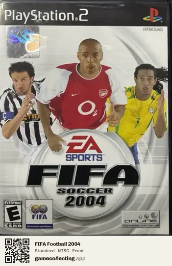 FIFA Football 2004 PlayStation 2, NTSC box front