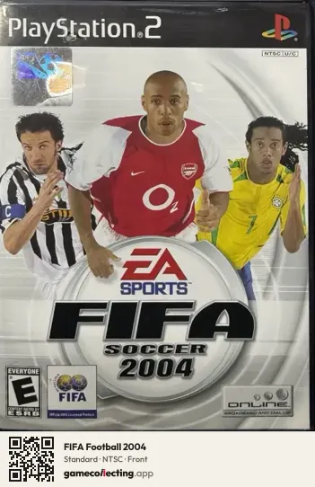 FIFA Football 2004 PlayStation 2, NTSC box front