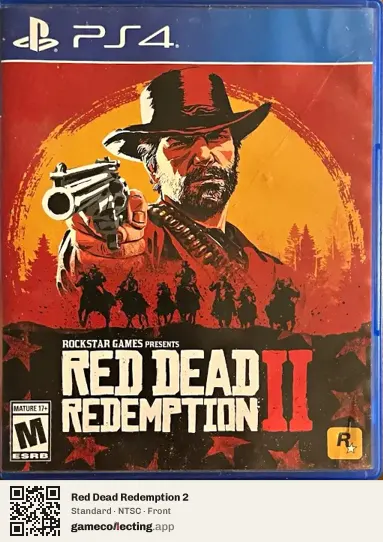 Red Dead Redemption 2 PlayStation 4, NTSC box front