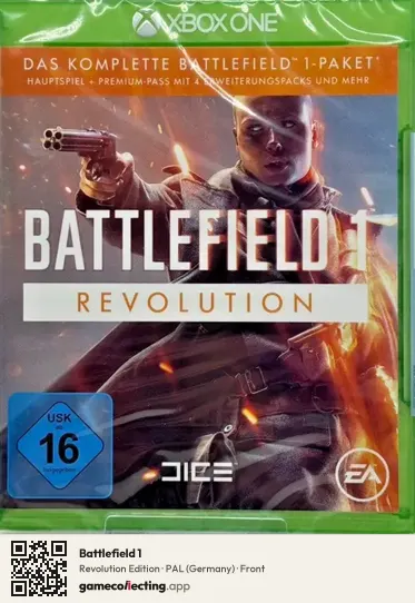 Battlefield 1 Xbox One, Germany box front