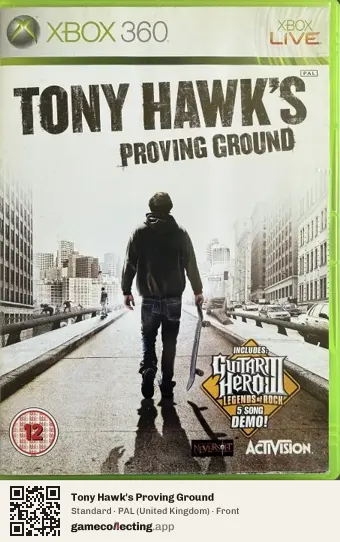 Tony Hawk's Proving Ground Xbox 360, United Kingdom box front