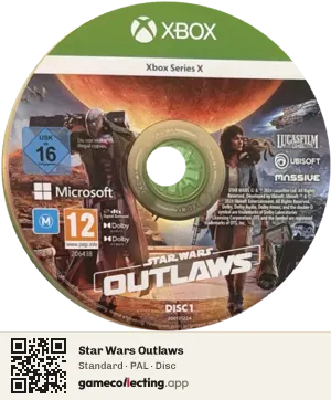 Star Wars Outlaws Xbox Series X, PAL disc