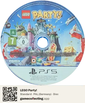 LEGO Party! PlayStation 5, PAL disc