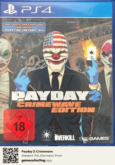 Payday 2: Crimewave PlayStation 4, Germany box front