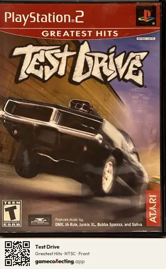 Test Drive PlayStation 2, NTSC box front