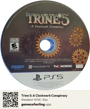 Trine 5: A Clockwork Conspiracy PlayStation 5, NTSC disc
