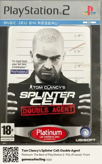 Tom Clancy's Splinter Cell: Double Agent PlayStation 2, France box front