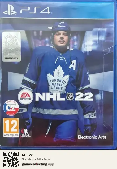 NHL 22 PlayStation 4, PAL box front