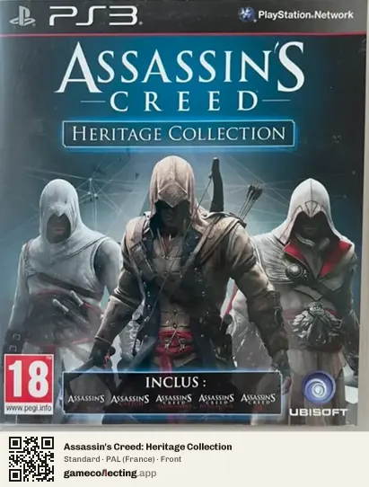 Assassin's Creed: Heritage Collection PlayStation 3, France box front