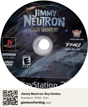 Jimmy Neutron: Boy Genius PlayStation 2, NTSC disc
