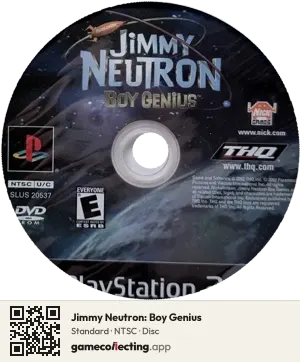 Jimmy Neutron: Boy Genius PlayStation 2, NTSC disc