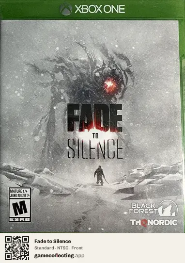 Fade to Silence Xbox One, NTSC box front
