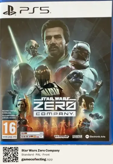 Star Wars Zero Company PlayStation 5, PAL box front