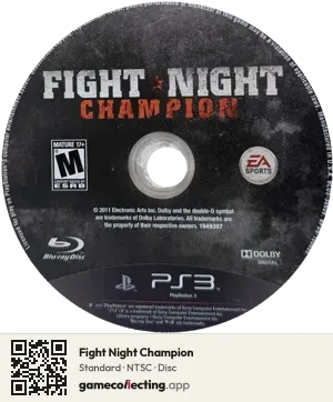 Fight Night Champion PlayStation 3, NTSC disc