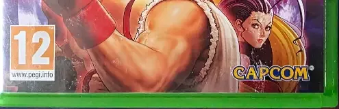 Street Fighter 30th Anniversary Collection, the PEGI square on its front