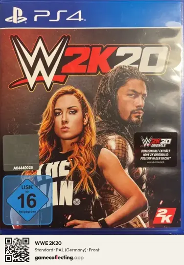 WWE 2K20 PlayStation 4, Germany box front