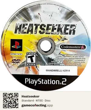 Heatseeker PlayStation 2, NTSC disc