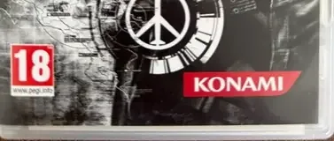 Metal Gear Solid: Peace Walker, the PEGI square on its front