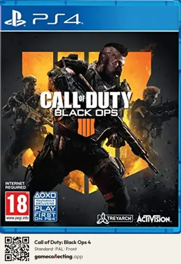 Call of Duty: Black Ops 4 PlayStation 4, PAL box front