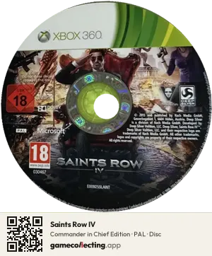 Saints Row IV Xbox 360, PAL disc