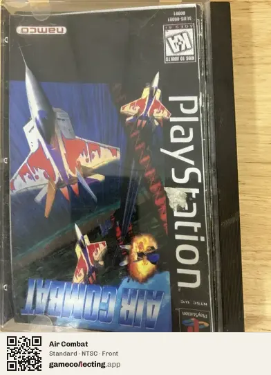 Air Combat PlayStation, NTSC box front