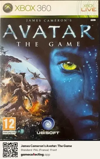 James Cameron's Avatar: The Game Xbox 360, France box front