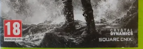 Tomb Raider, the PEGI square on its front